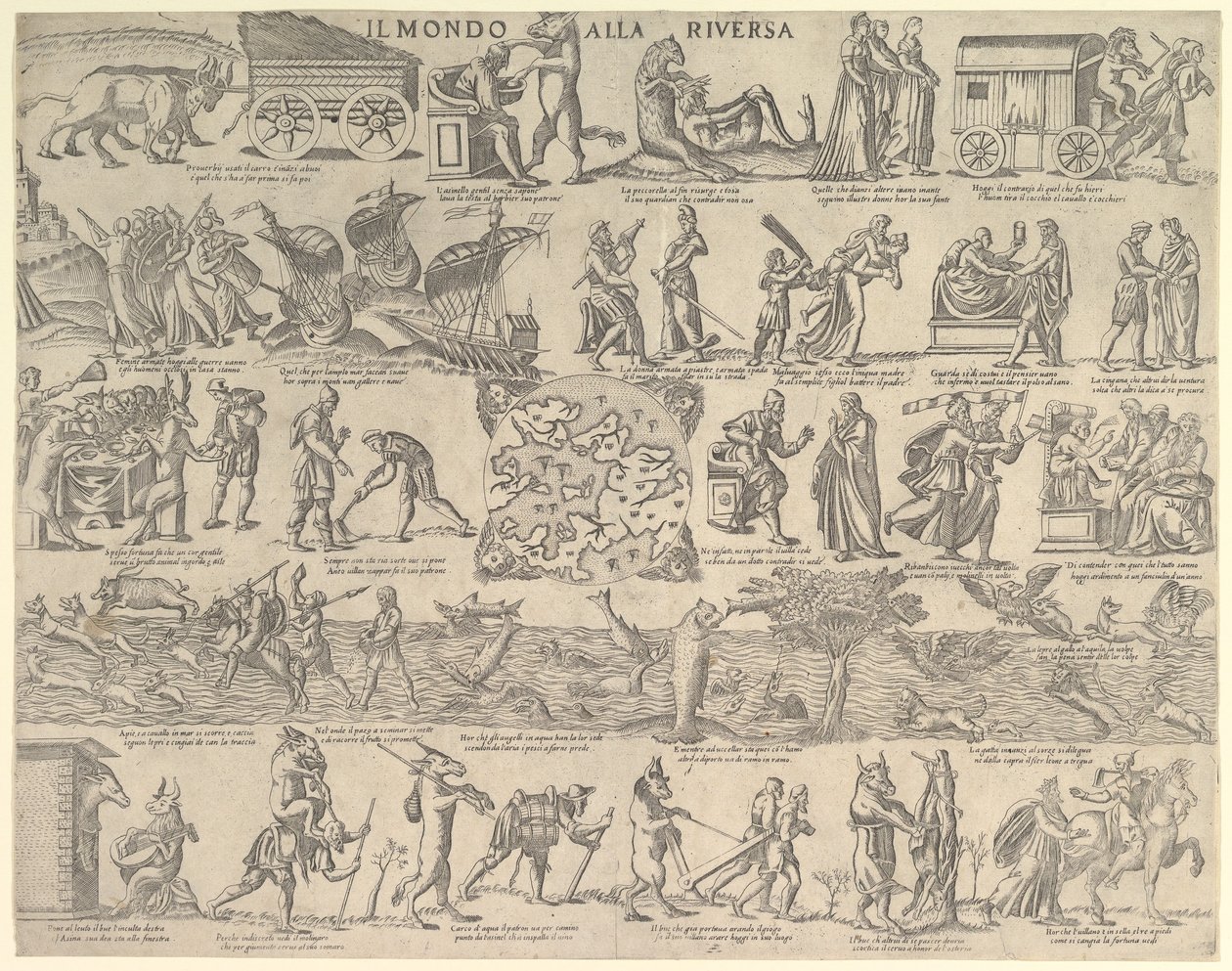 Verden snudde opp ned Verden snudde opp ned, 1552-79. av Nicolo Nelli