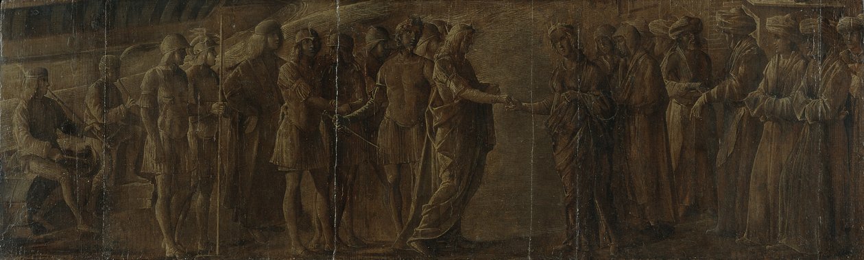 Møte mellom en konge og en dronning, ca. 1490-1510 av Nicolo Rondinelli
