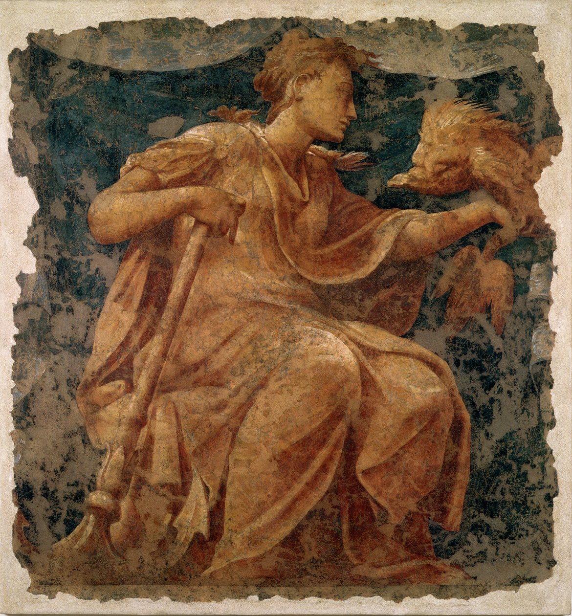 Hope, en av de tre teologiske dyder av Nicolo dell and Fontana, Alberto Abate