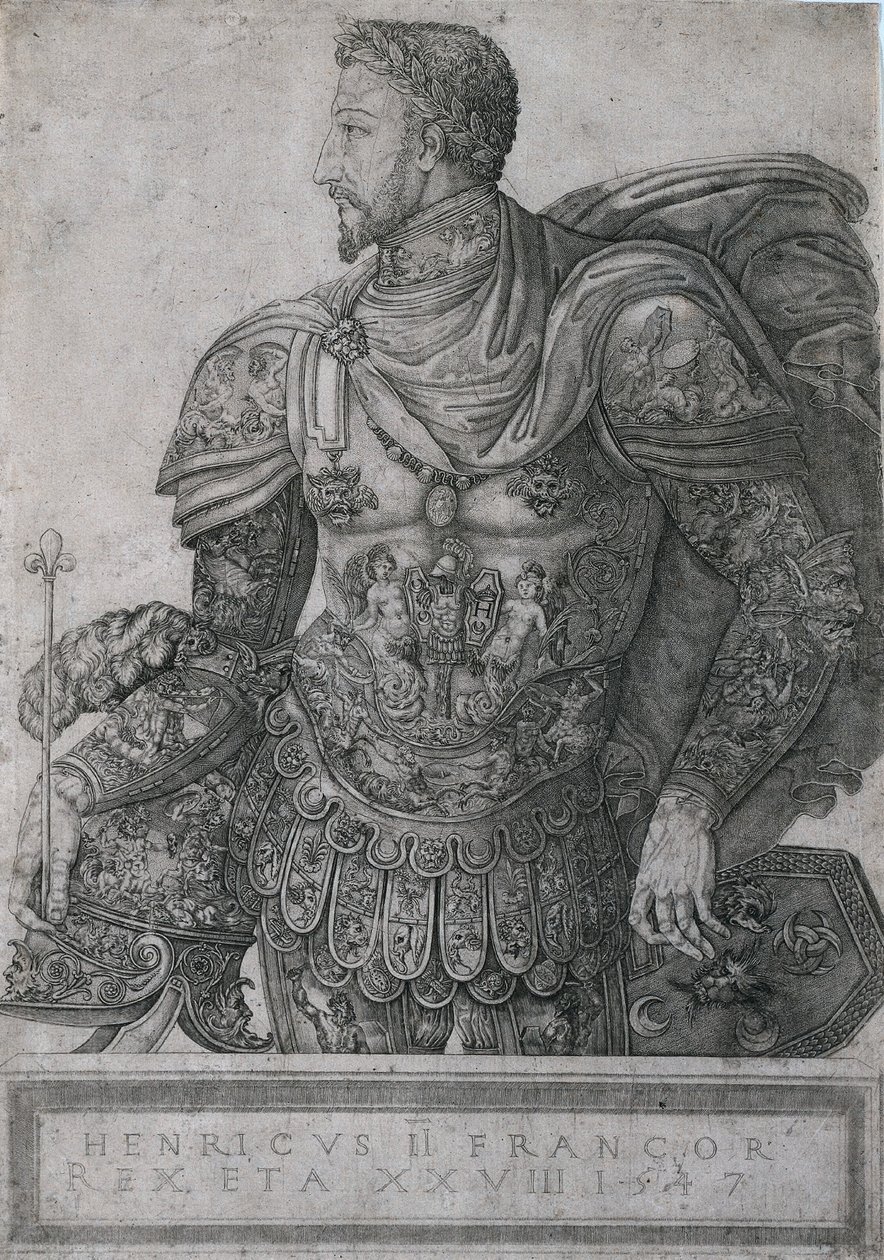 Henri II, konge av Frankrike, i en alder av 28, 1547. av Nicolo della Casa