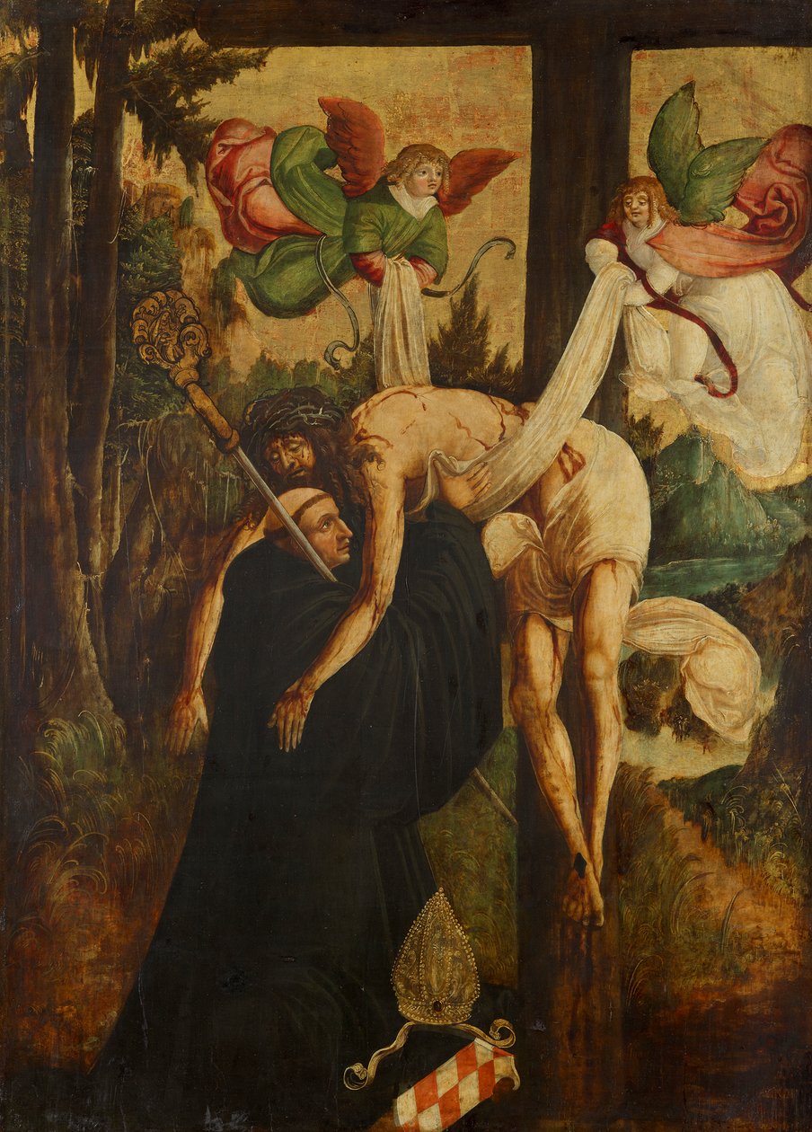 Visjon des hl. Bernhard av Niederösterreichischer Maler (Umkreis Meister von Pulkau)