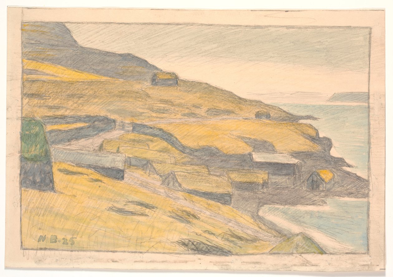 Parti fra Nolsø, Færøyene av Niels Jakob Jakobsen Bjerre