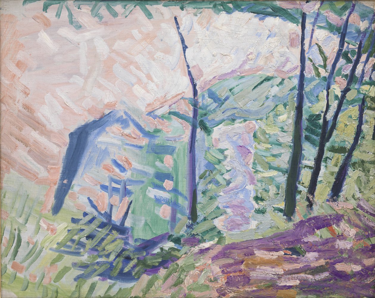 Skog ved Bagsværdsjøen av Niels Larsen Stevns