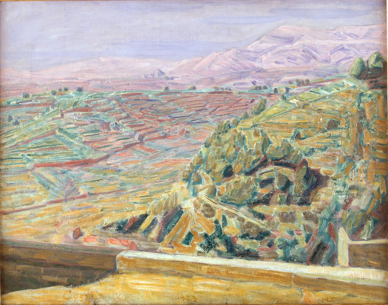 Utsikt fra Slottsplassen, Cagnes av Niels Larsen Stevns