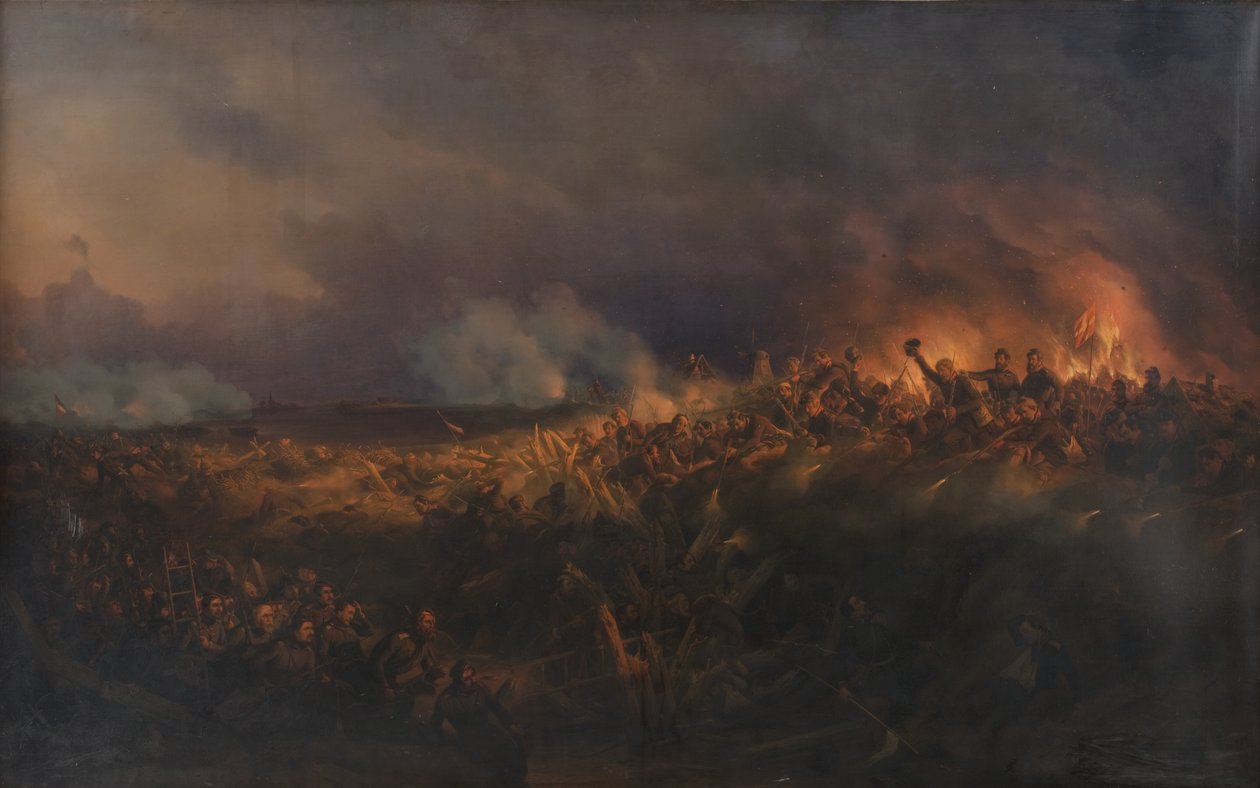 Stormen på Frederiksstad 4. oktober 1850 av Niels Simonsen