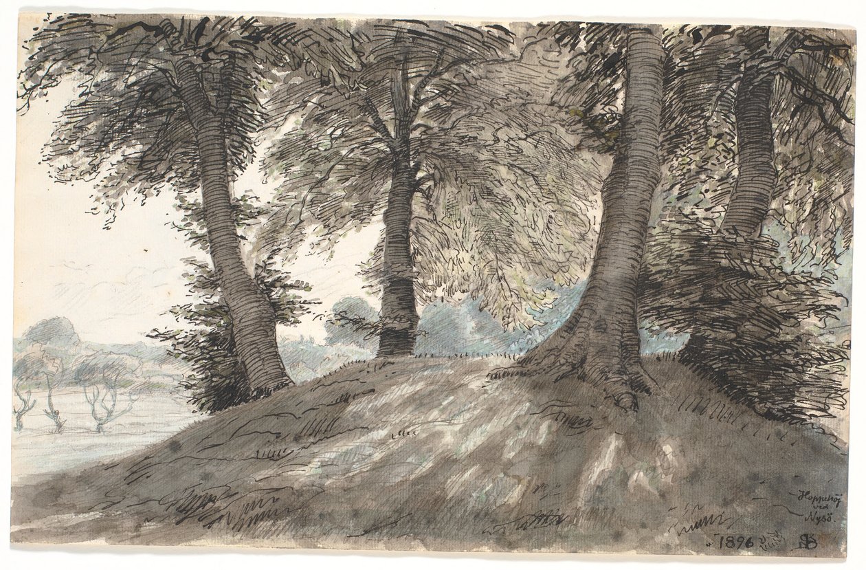 "Hoppebakke ved Nysø" av Niels Skovgaard