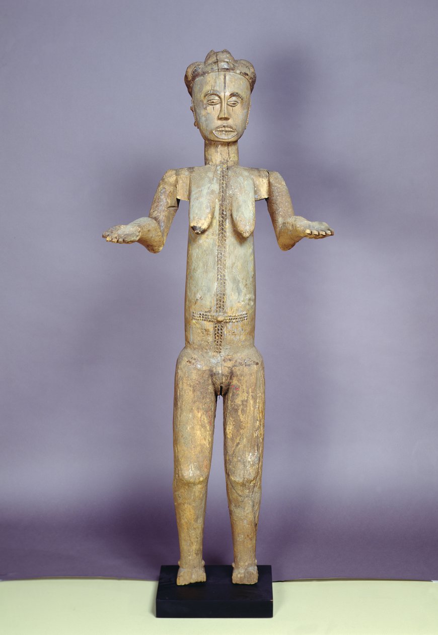 Kvinnestatue, Ibo (tre) av Nigerian