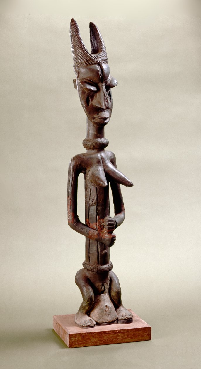 Figure of Onile, Iperu, Tsoede (brass) av Nigerian