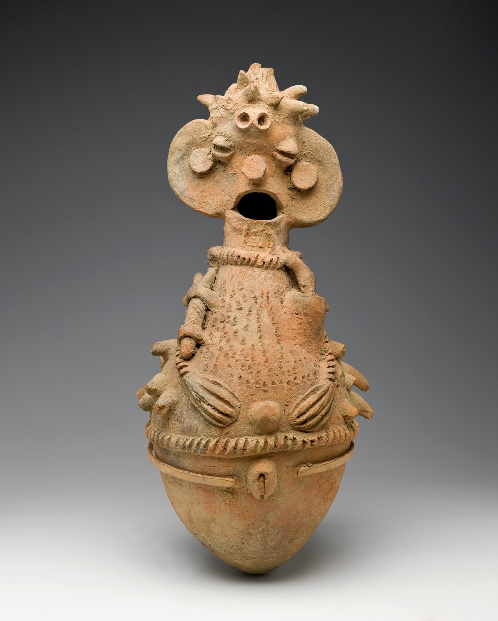 Fartøy for Kwandalha Healing Divination, 1900-tallet (terrakotta) av Nigerian School