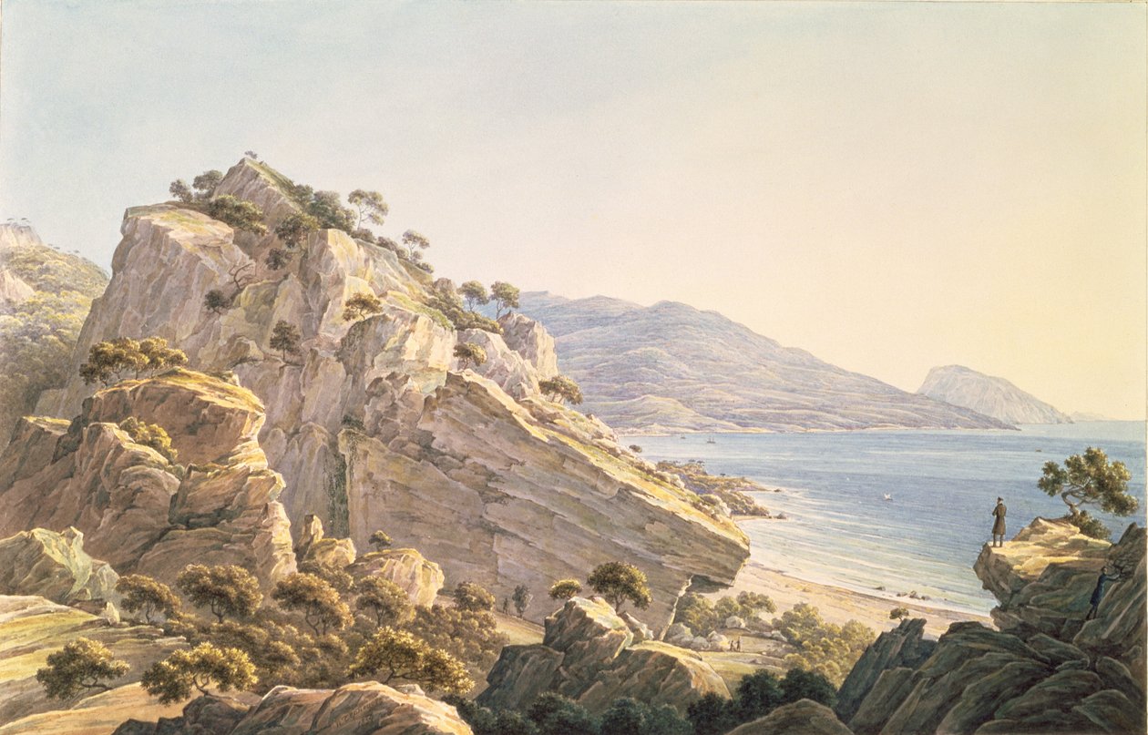 Utsikt over Krim-kysten nær Oreanda, 1834 av Nikanor Grigor