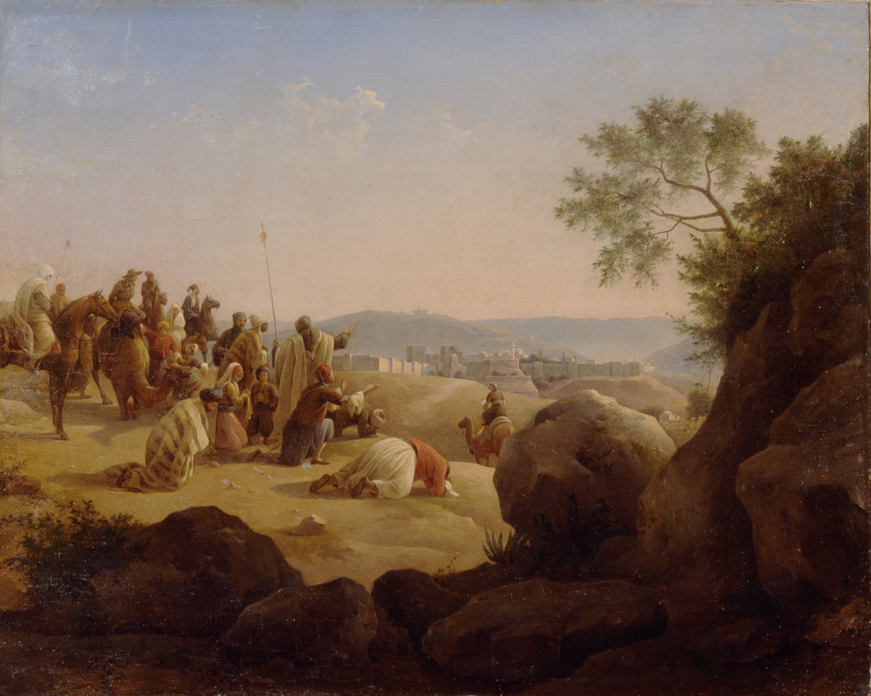 Pilegrimer før Jerusalem, 1831 av Nikanor Grigoryevich Chernetsov