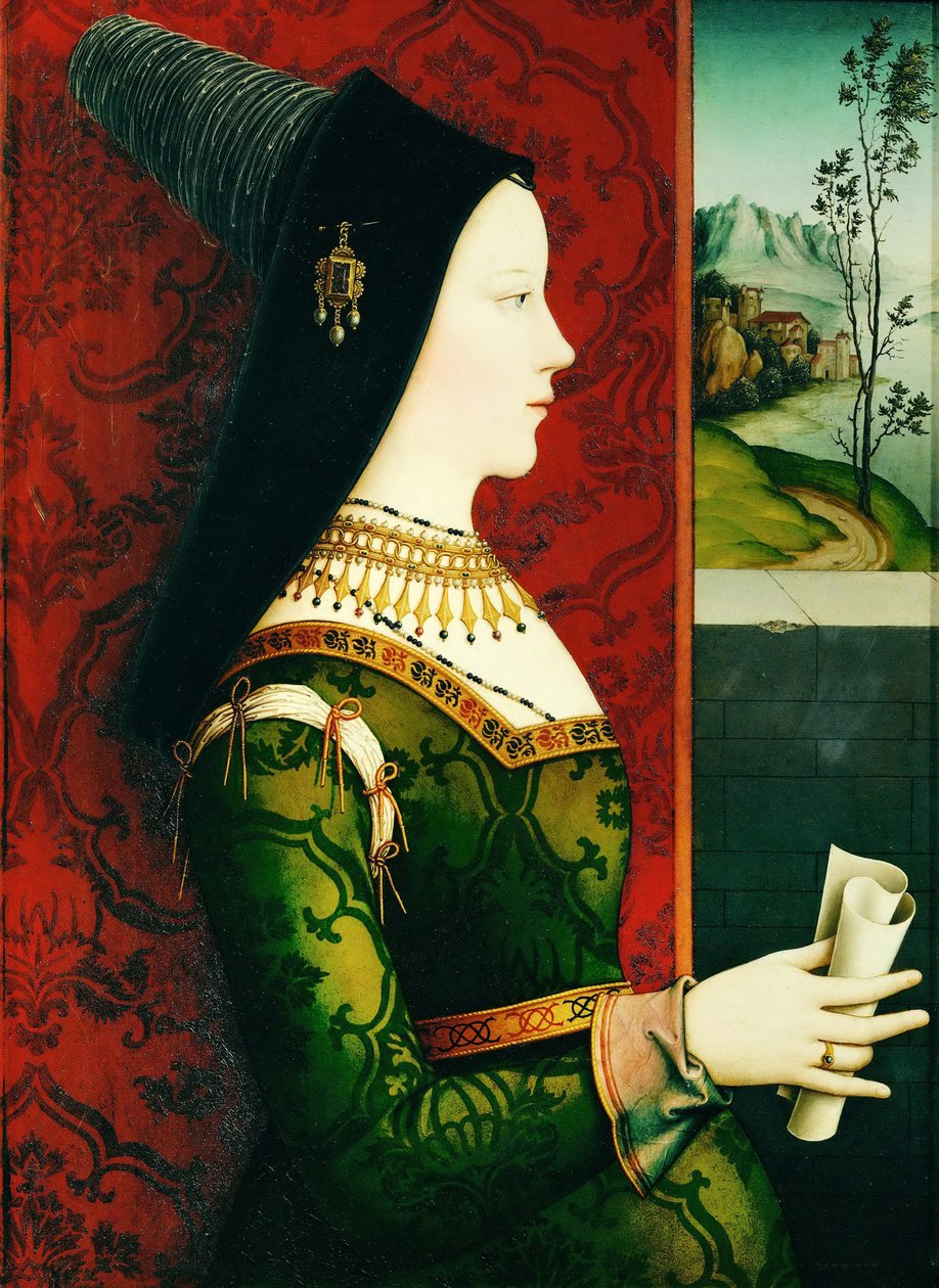 Portrett av hertuginne Maria av Burgund 1457-1482, ca. 1500 av Niklas Reiser
