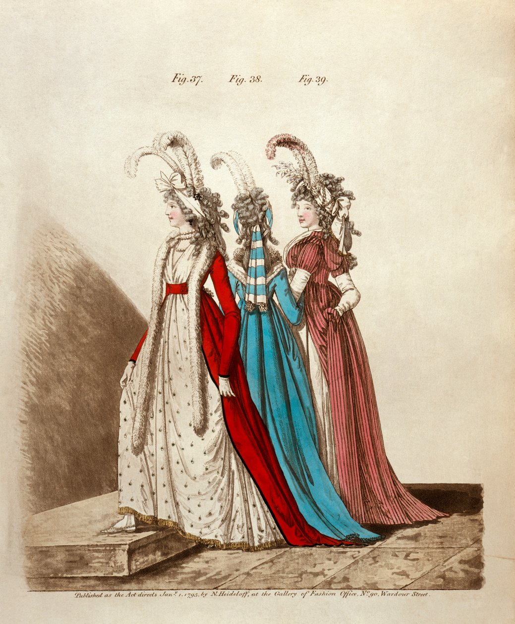 Ettermiddagskjoler, 1795 av Niklaus von Heideloff