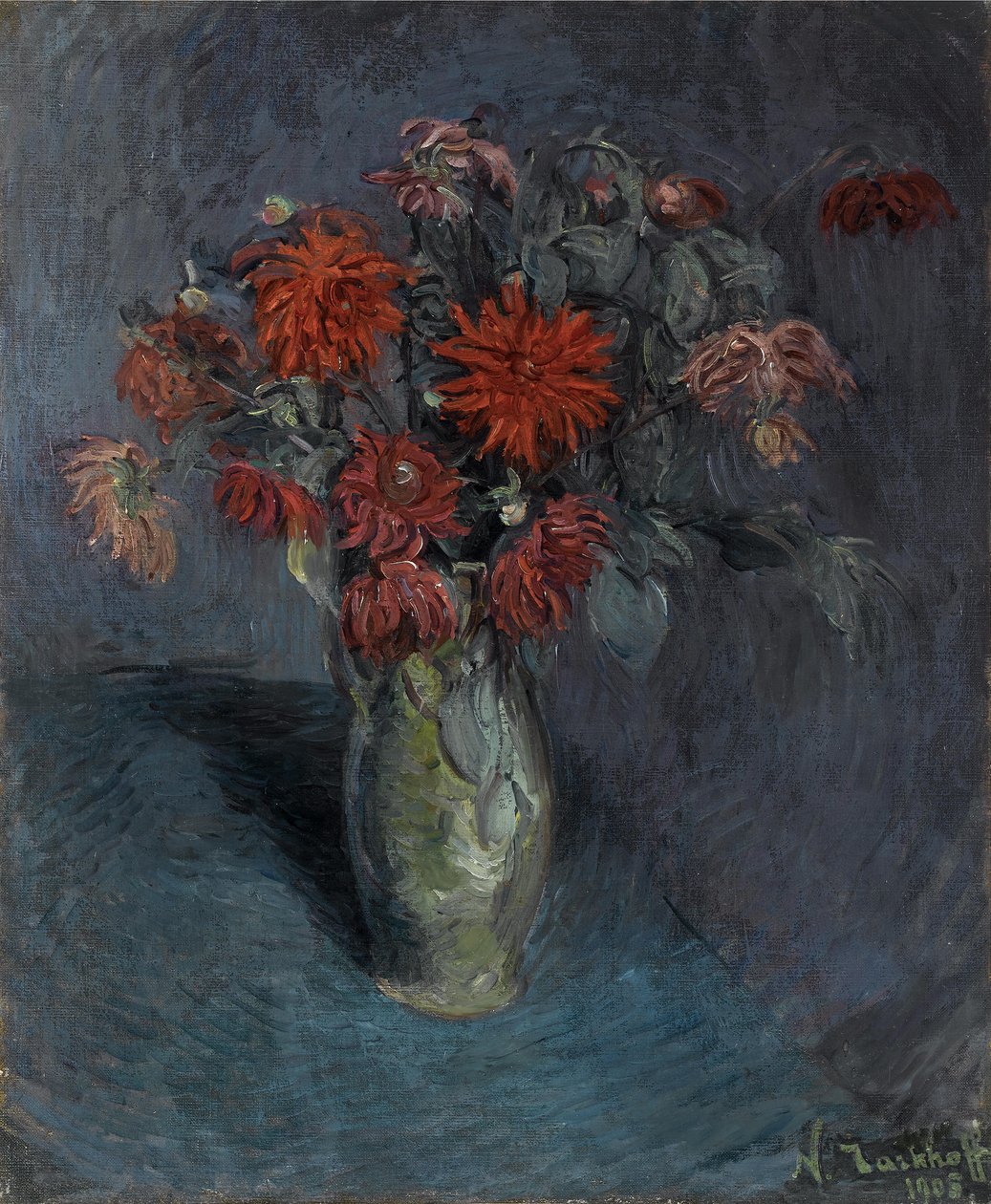 Blomster i en vase av Nikolai Aleksandrovich Tarkhov