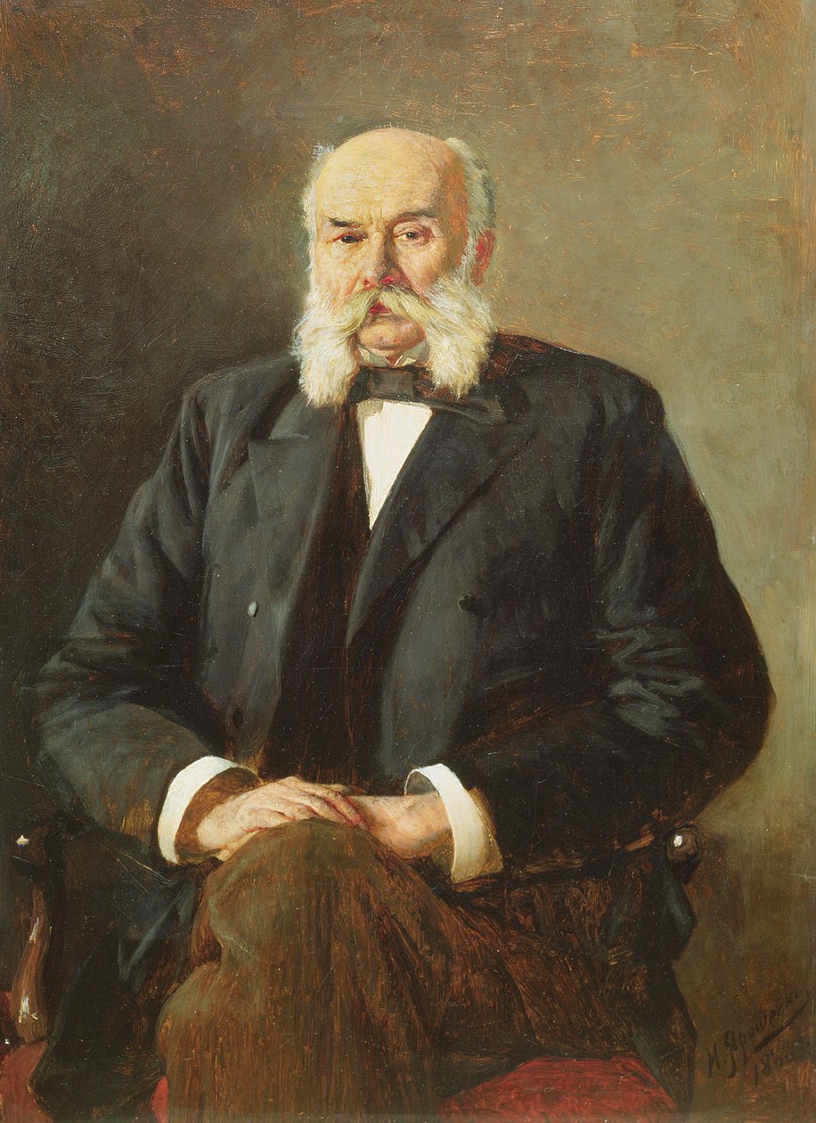 Portrett av Ivan Gontcharov, 1888 av Nikolai Aleksandrovich Yaroshenko