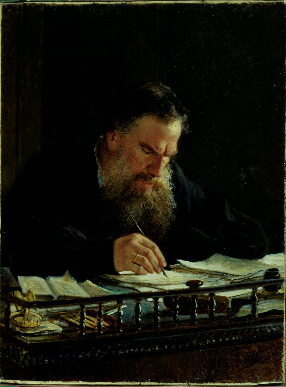 Portrett av Lev Tolstoj (1828-1910) av Nikolai Nikolajevitch Gay