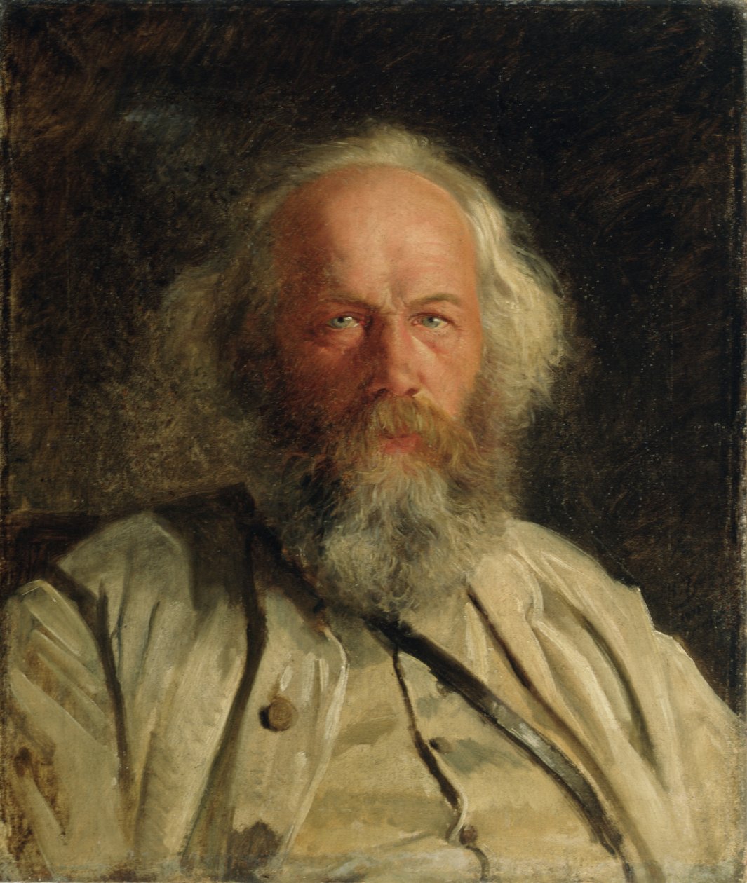 Portrett av Mikhail Alexandrovich Bakunin (1814-76) 1871 av Nikolai Nikolajevitch Gay