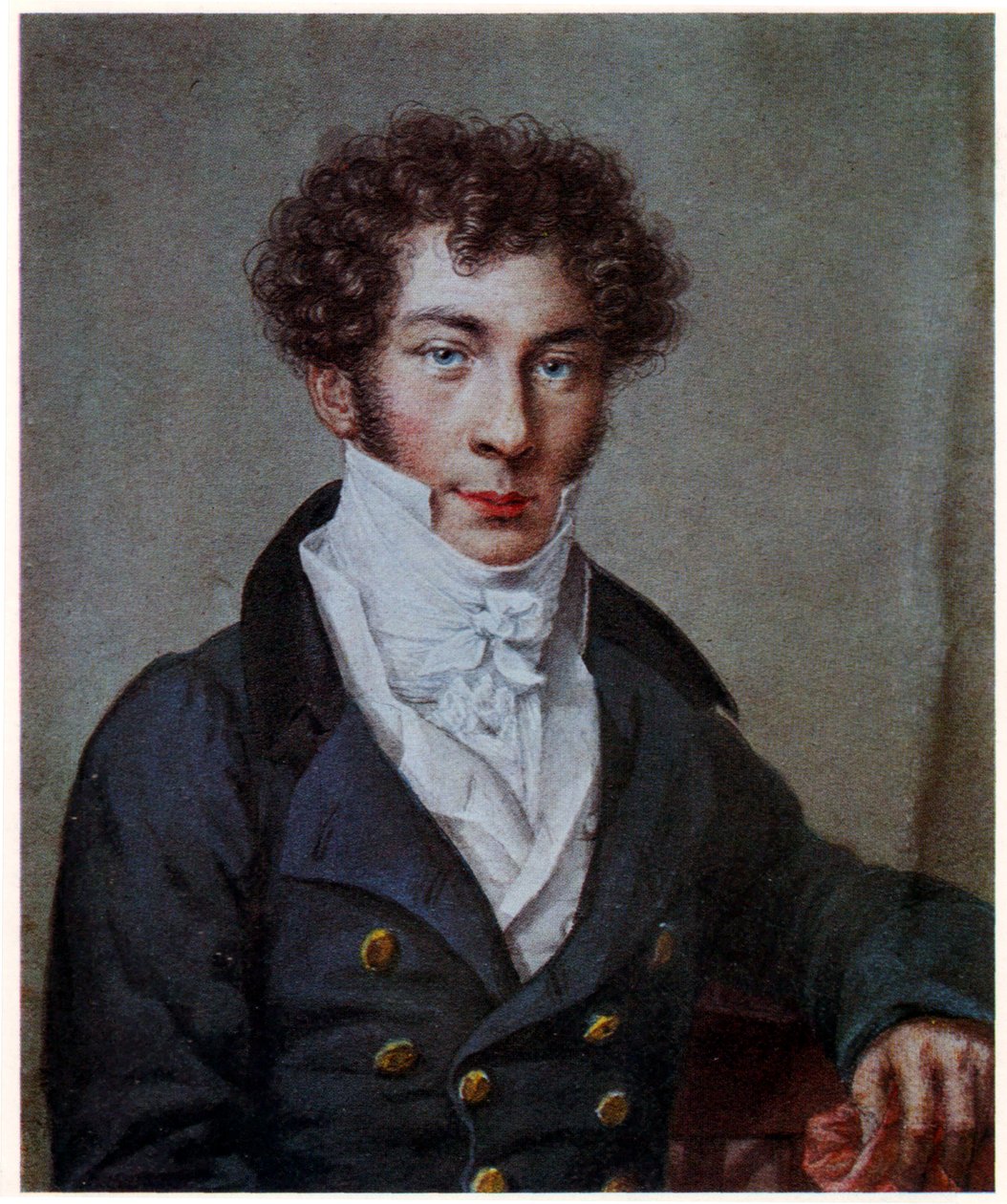 Portrett av den russiske poeten Konstantin Batyushkov, 1815 av Nikolai Utkin