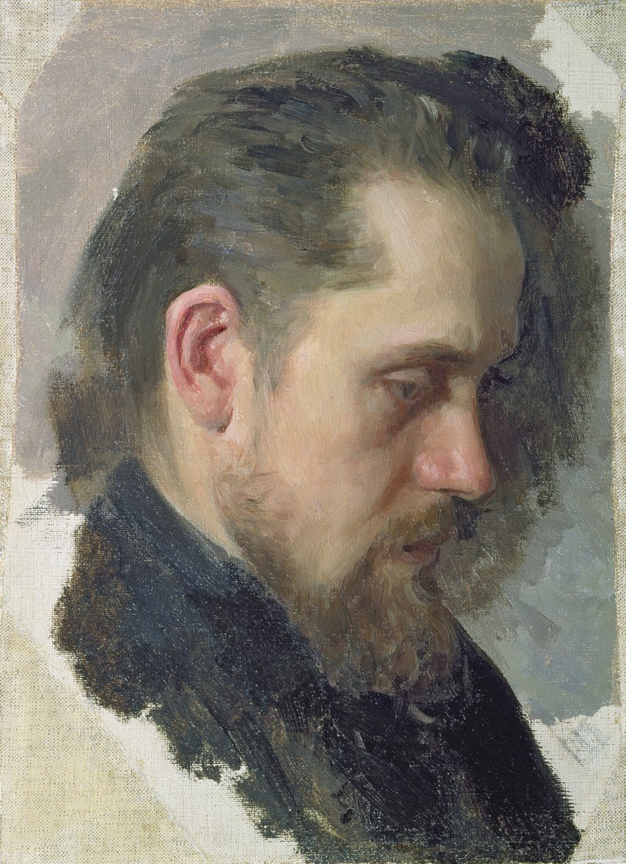 Portrett av forfatteren Nikolay Pomyalovsky, 1860 av Nikolai Vasilievich Nevrev