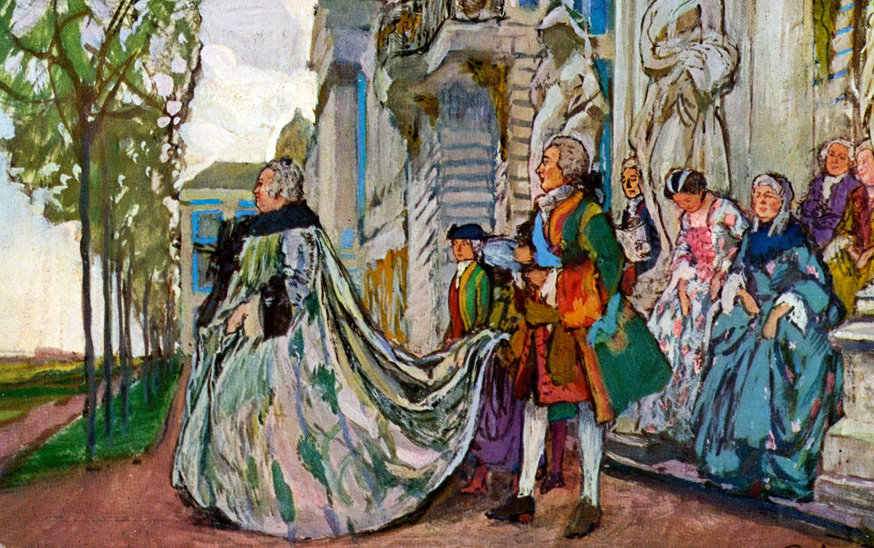 Elizabeth av Russland. av Nikolai after Lanceré