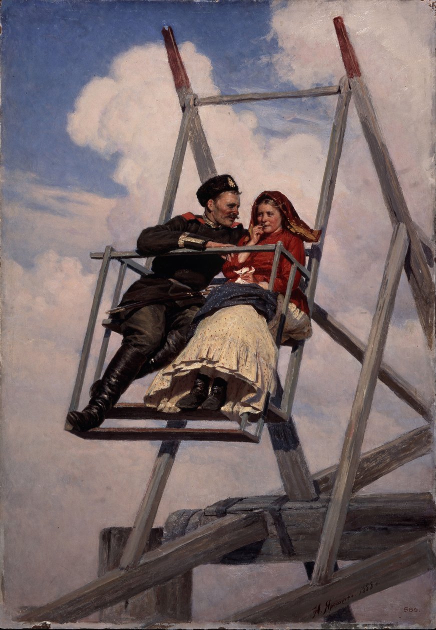 På husken, 1888 av Nikolai Aleksandrovich Yaroshenko