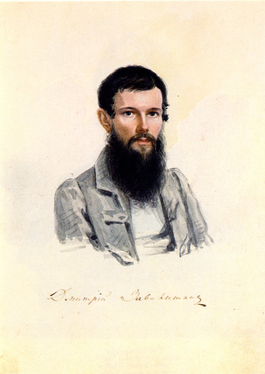 Portrett av Decembrist Dmitry Zavalishin 1804-1892, 1839 av Nikolai Alexandrovich Bestuzhev