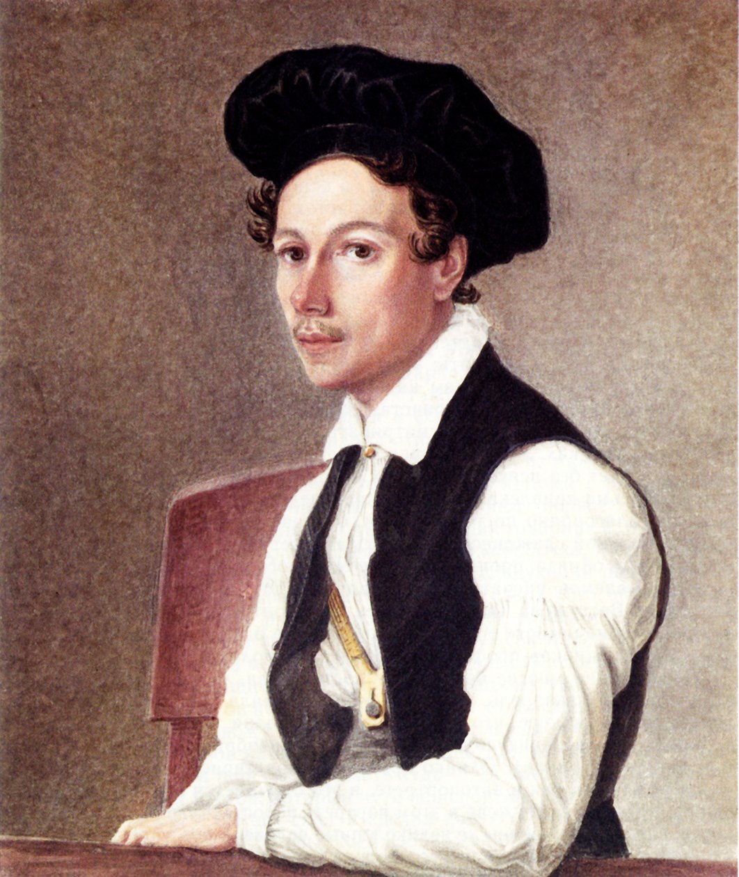 Portrett av Decembrist Mikhail Alexandrovich Bestuzhev 1800-1871, 1837-1839 av Nikolai Alexandrovich Bestuzhev