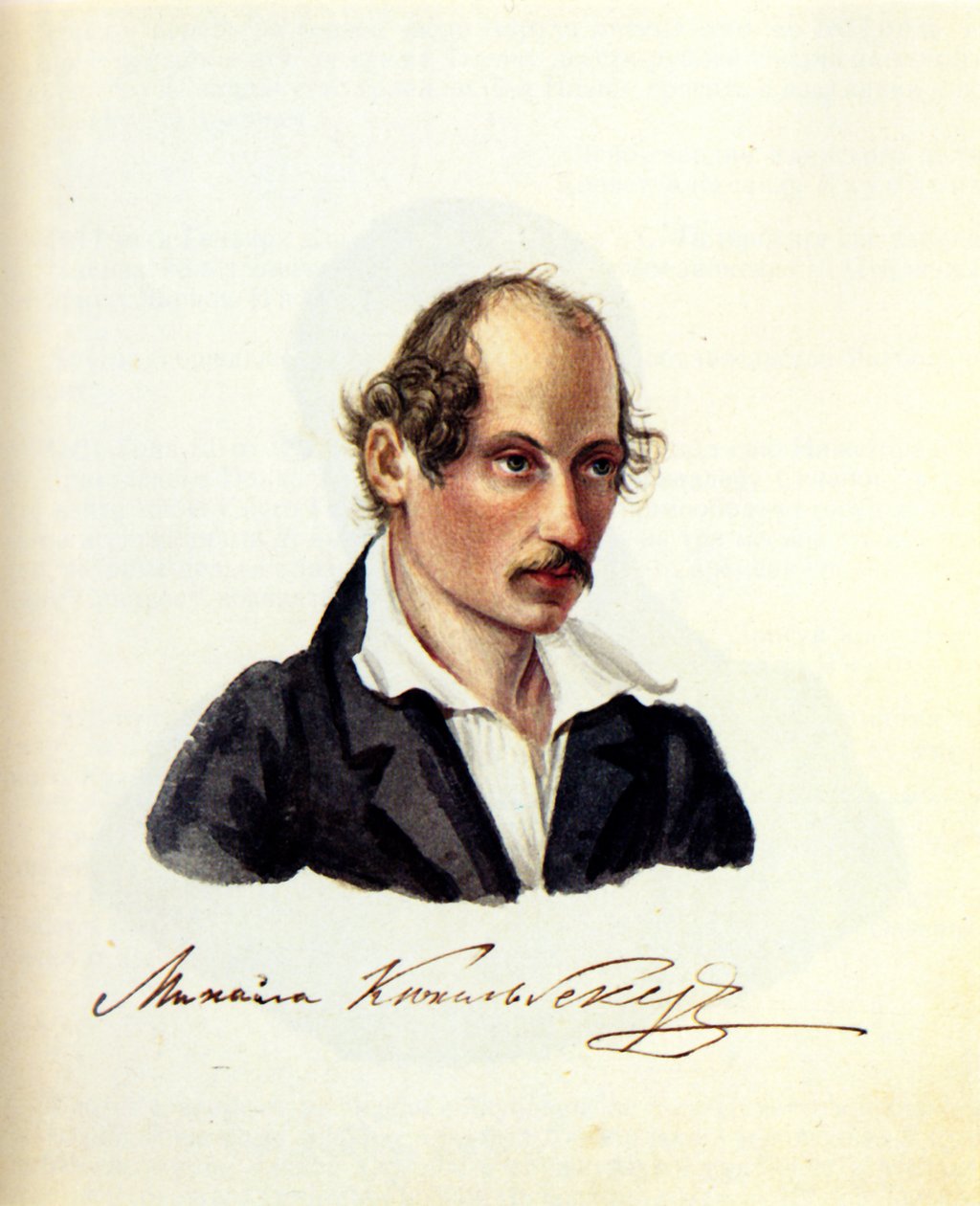 Portrett av Decembrist Mikhail Kuechelbecker 1798-1859, 1831 av Nikolai Alexandrovich Bestuzhev