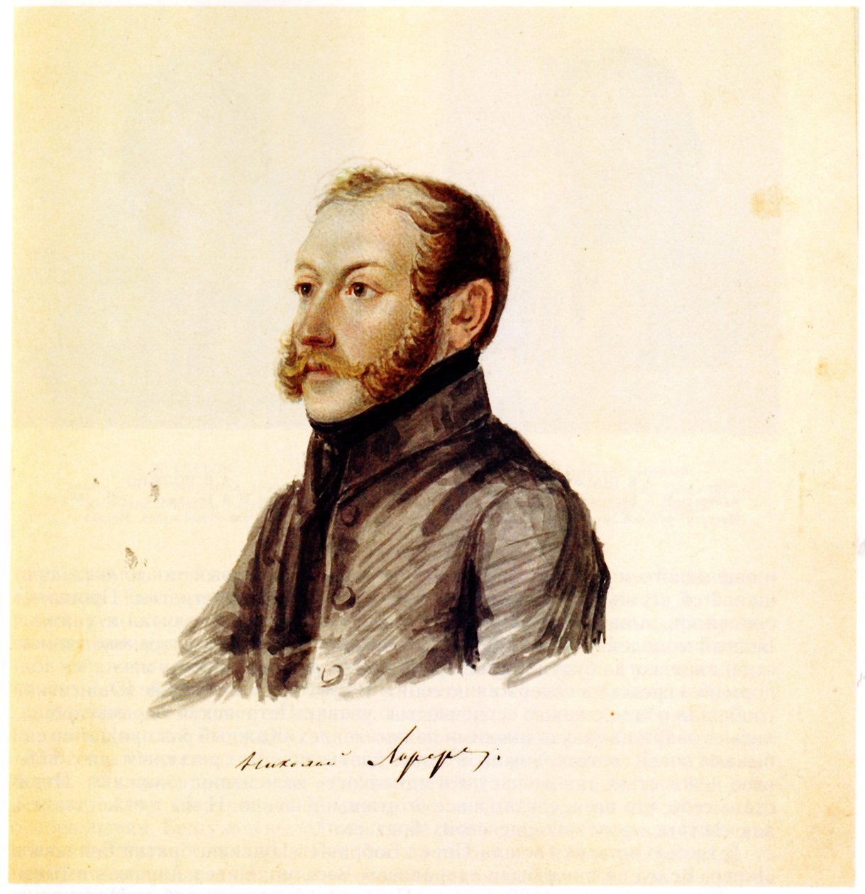 Portrett av Decembrist Nikolai Lorer 1794-1873, 1832-1833 av Nikolai Alexandrovich Bestuzhev