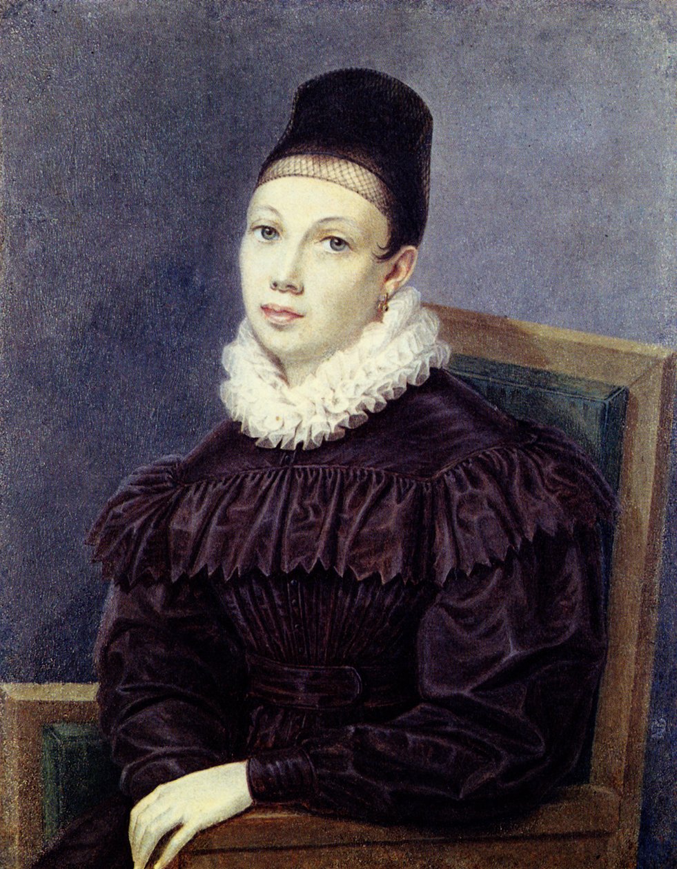 Portrett av Elizabeth Petrovna Naryshkina 1801-1867, 1832 av Nikolai Alexandrovich Bestuzhev