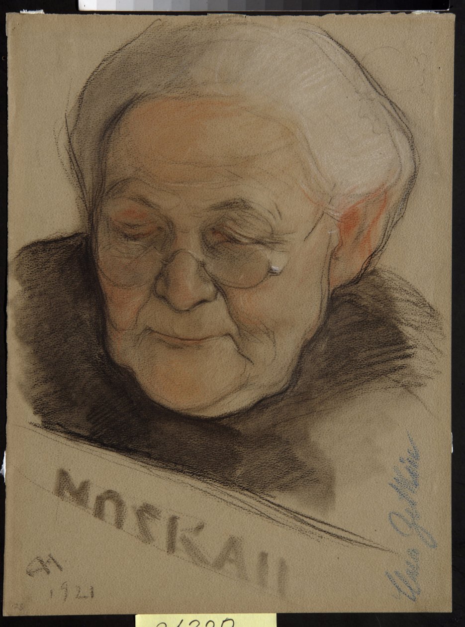 Portrett av Clara Zetkin (nee Eisneer av Nikolai Andreevich Andreev