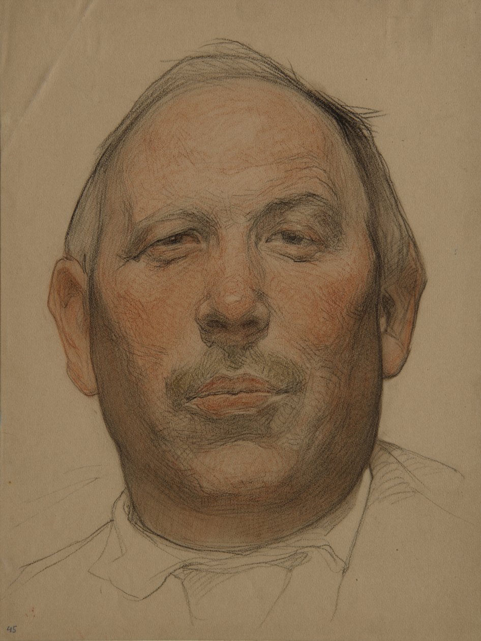 Portrett av Demyan Bedny 1883-1945, 1920-tallet av Nikolai Andreevich Andreev