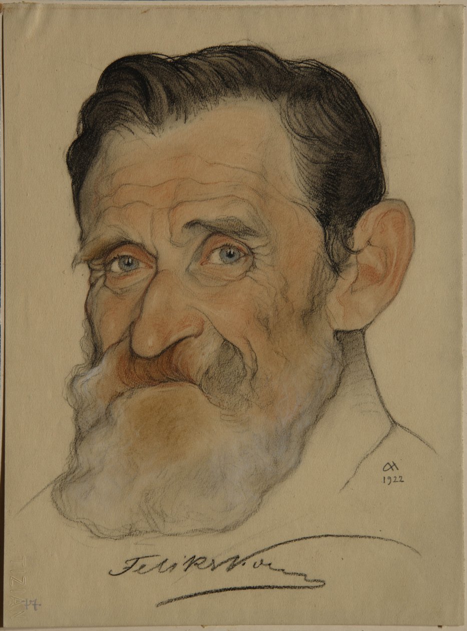 Portrett av Felix Yakovlevich Cohn 1864-1941, 1922 av Nikolai Andreevich Andreev