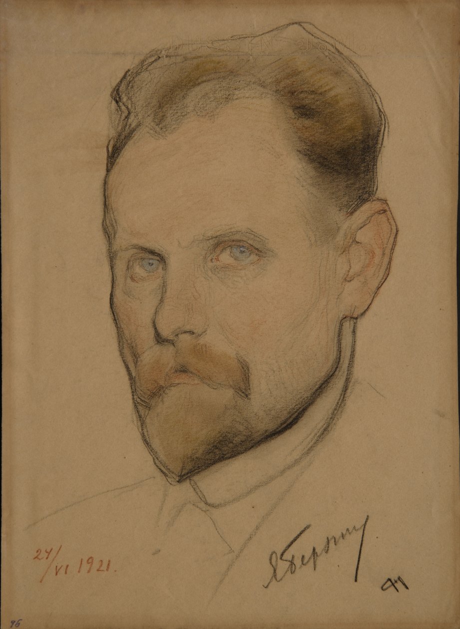 Portrett av Jan Berzin 1889-1938, 1921 av Nikolai Andreevich Andreev