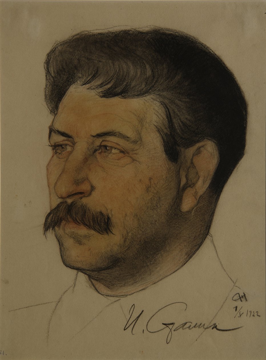 Portrett av Joseph Stalin 1879-1953, 1922 av Nikolai Andreevich Andreev