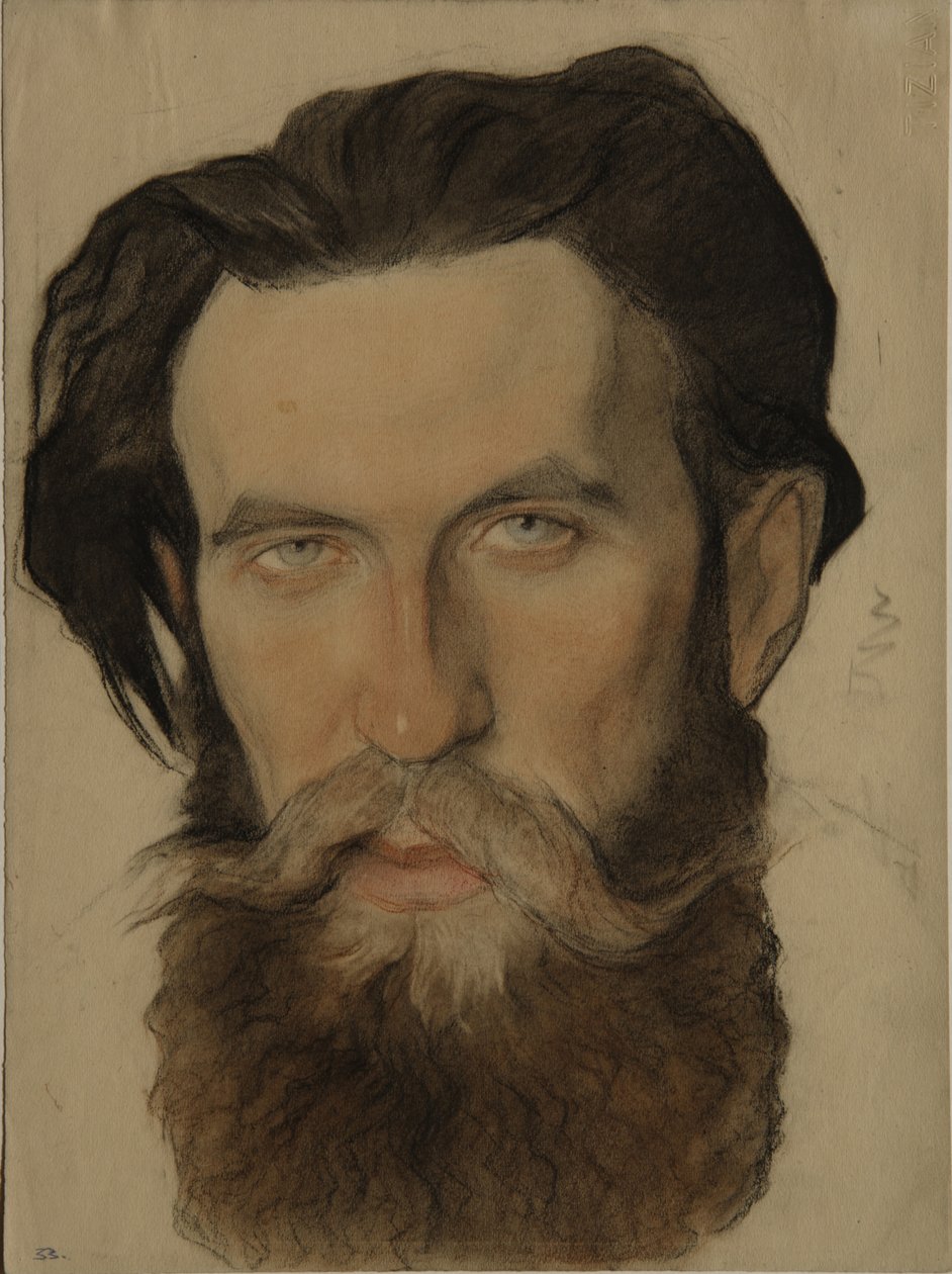 Portrett av Otto Y. Schmidt 1891-1956, 1921-1922 av Nikolai Andreevich Andreev