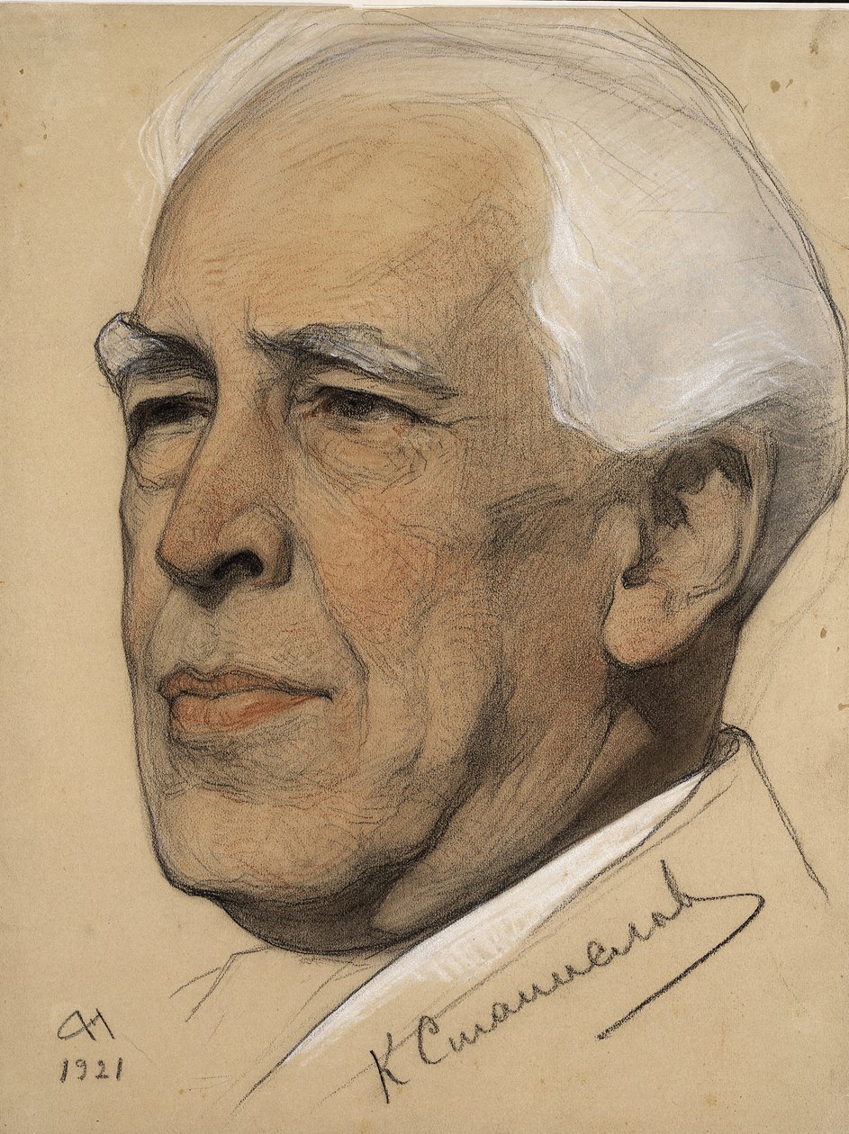 Portrett av regissøren Konstantin S. Stanislavsky 1863-1938, 1921 av Nikolai Andreevich Andreev