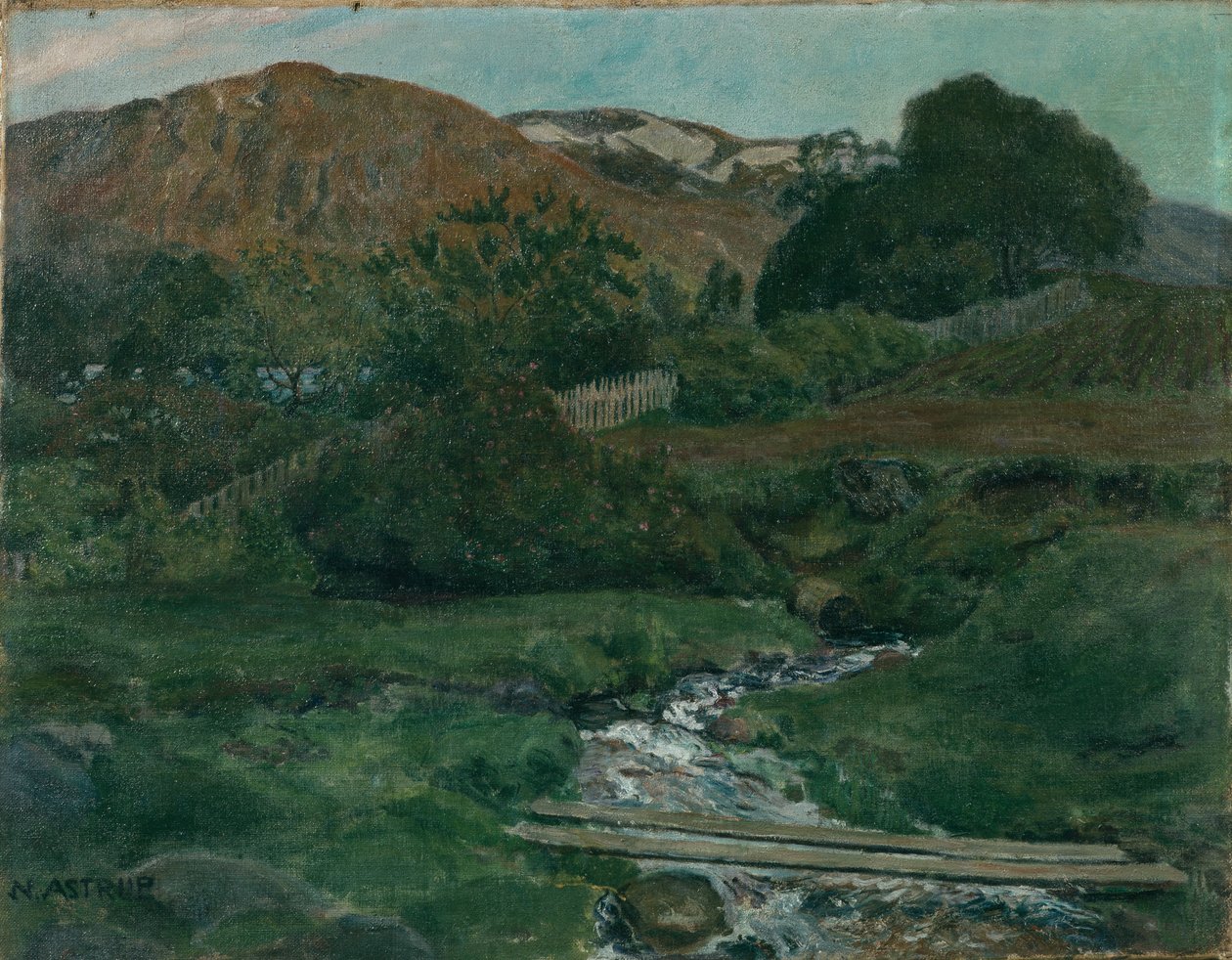 Lys natt i Jolster, ca. 1907 av Nikolai Astrup