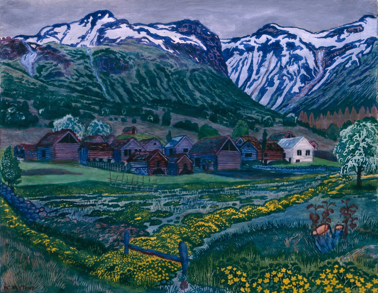 Smørblomstkveld av Nikolai Astrup