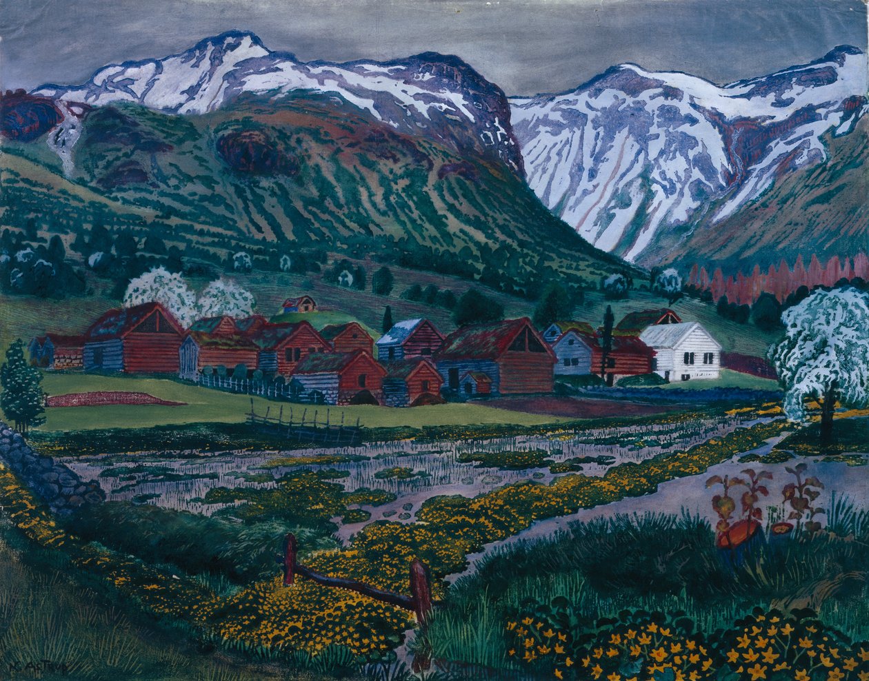 Smørblomstkveld av Nikolai Astrup