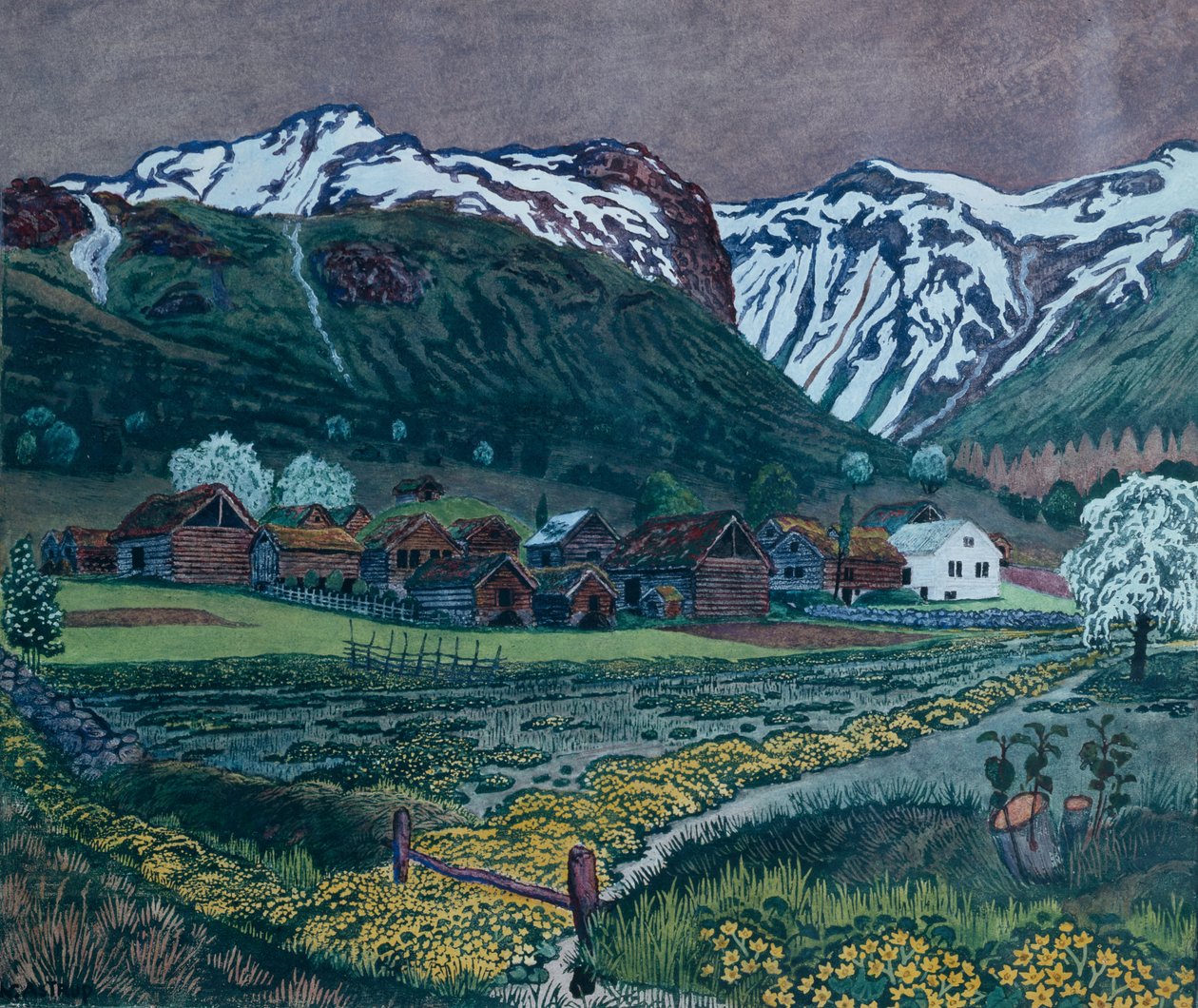 Smørblomstkveld av Nikolai Astrup