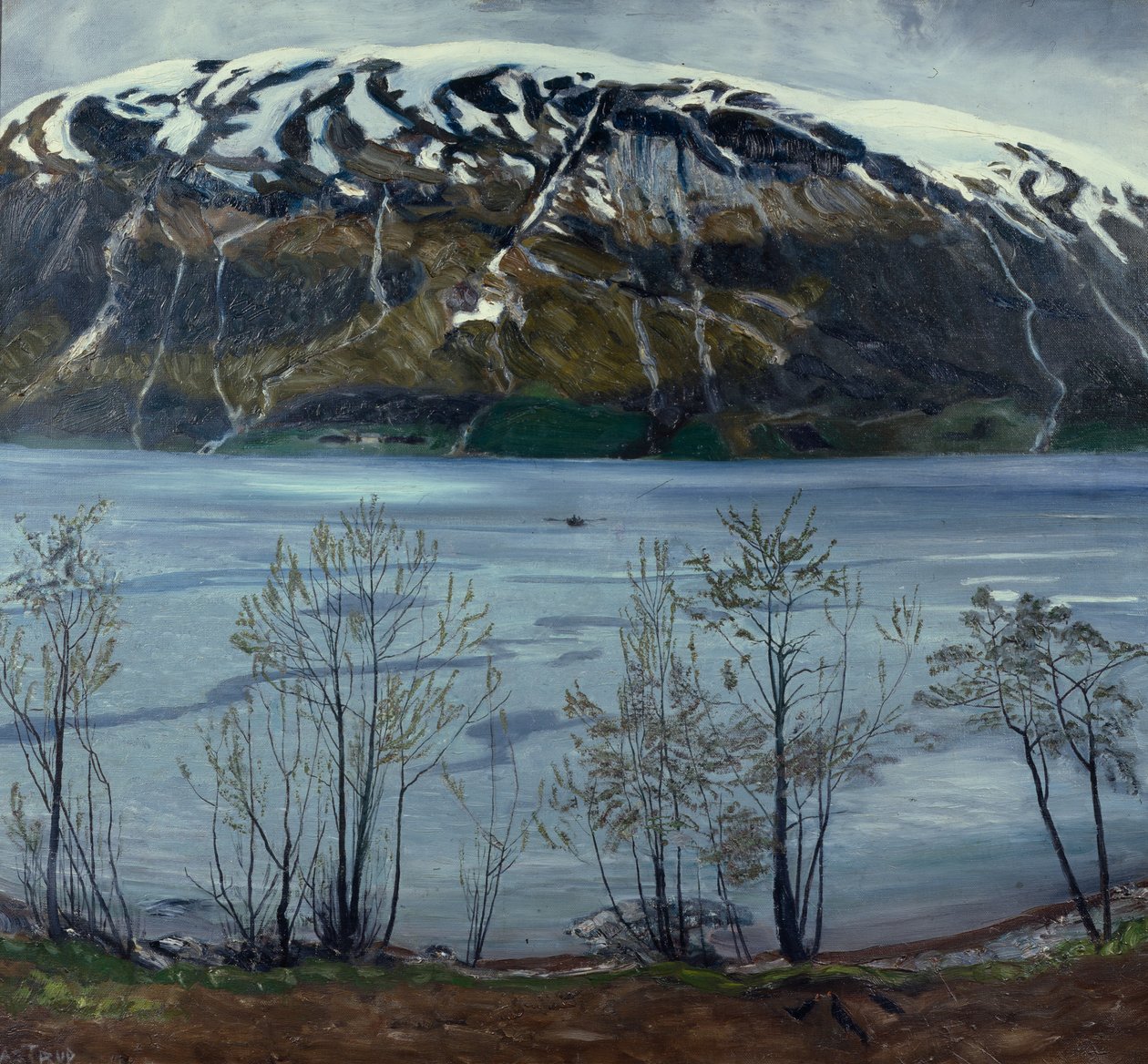 Grå vårkveld av Nikolai Astrup