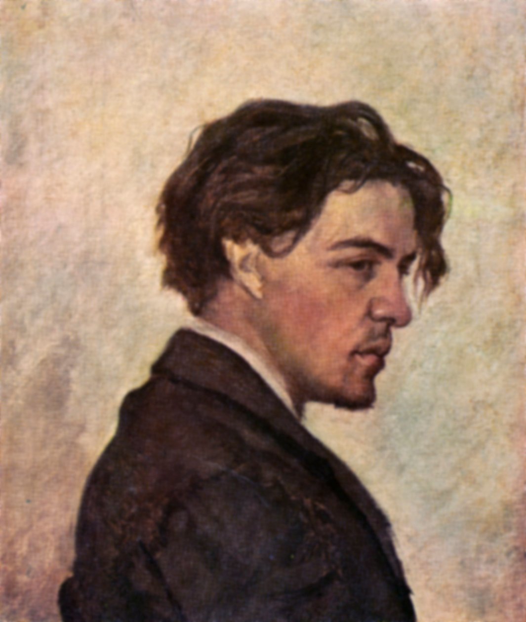 Portrett av anton chekhov av nikolai chekhov av Nikolai Chekhov