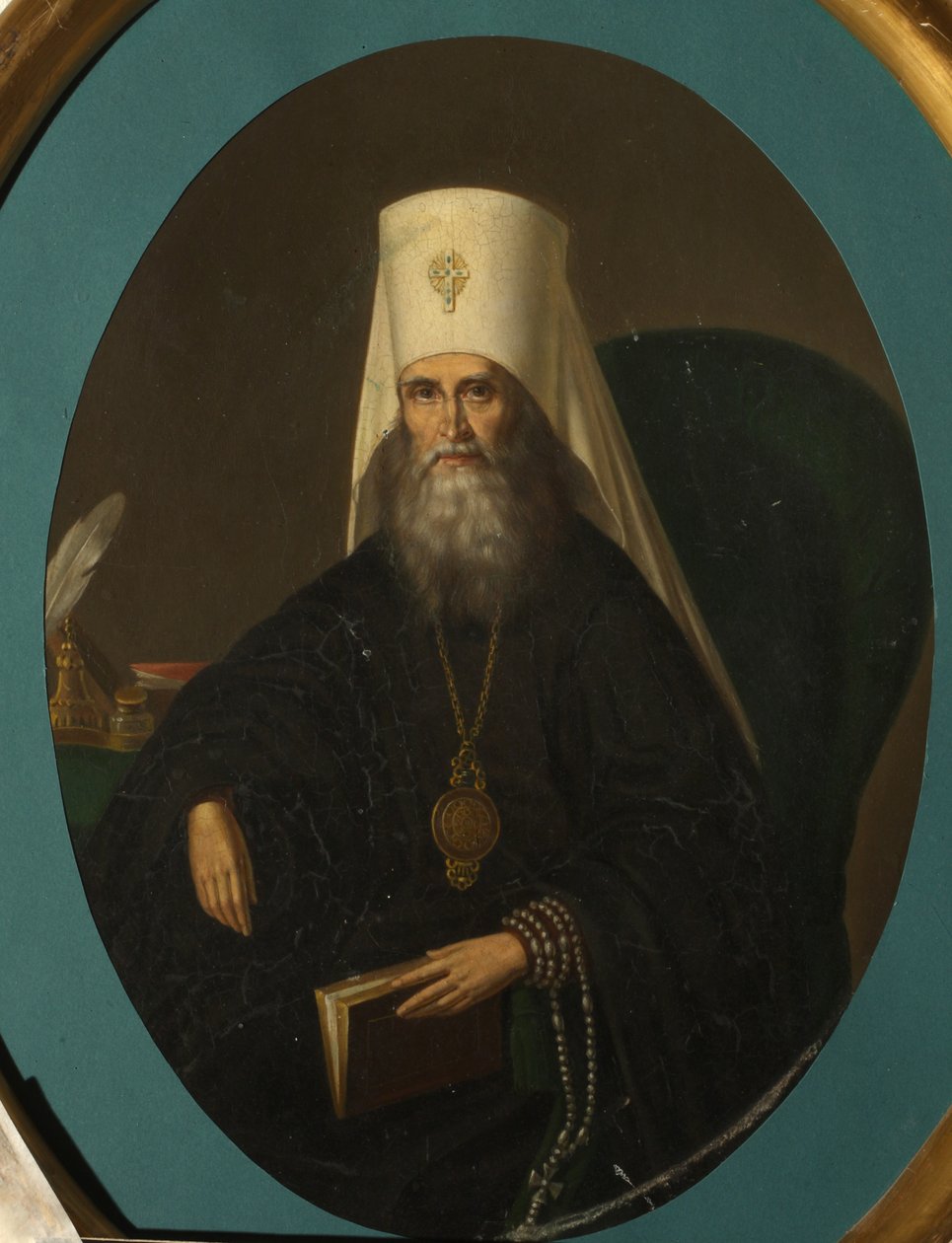 Portrett av Metropolitan Filaret i Moskva 1782-1867, 1860-tallet av Nikolai Danilovich Sprevitch