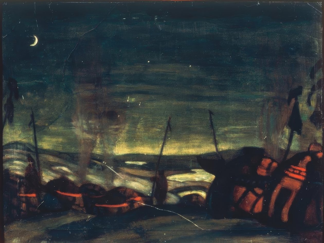 Borodin, Prince Igor / Scene v. Roerich av Nikolai Konstantinowitsch Roerich