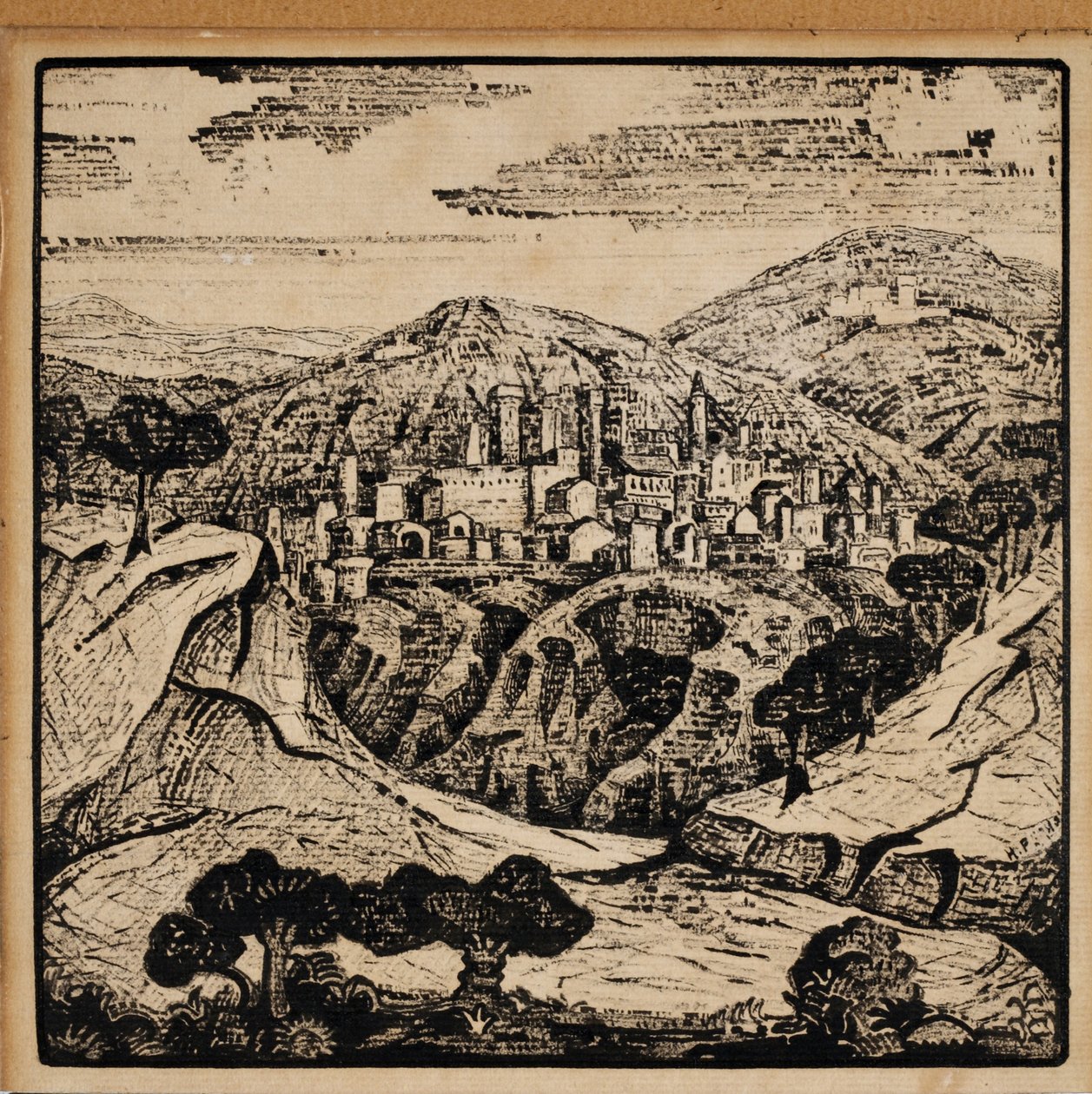 Illustrasjon for de italienske diktene av Alexander Blok, 1907 av Nikolai Konstantinowitsch Roerich
