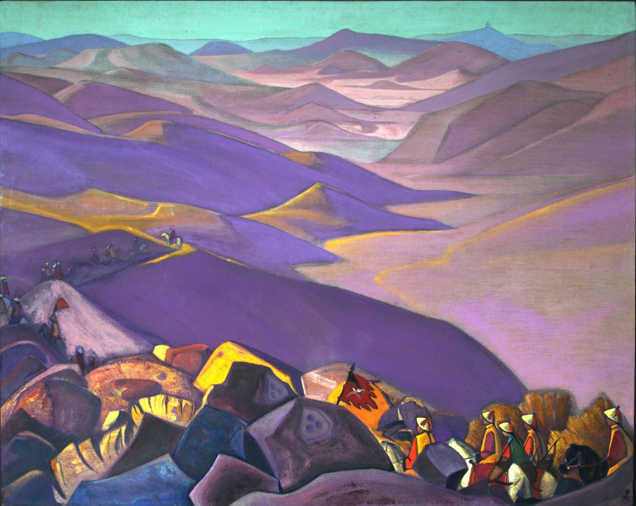 Mongolia. Genghis Khans-kampanjen, 1937-1938 av Nikolai Konstantinowitsch Roerich