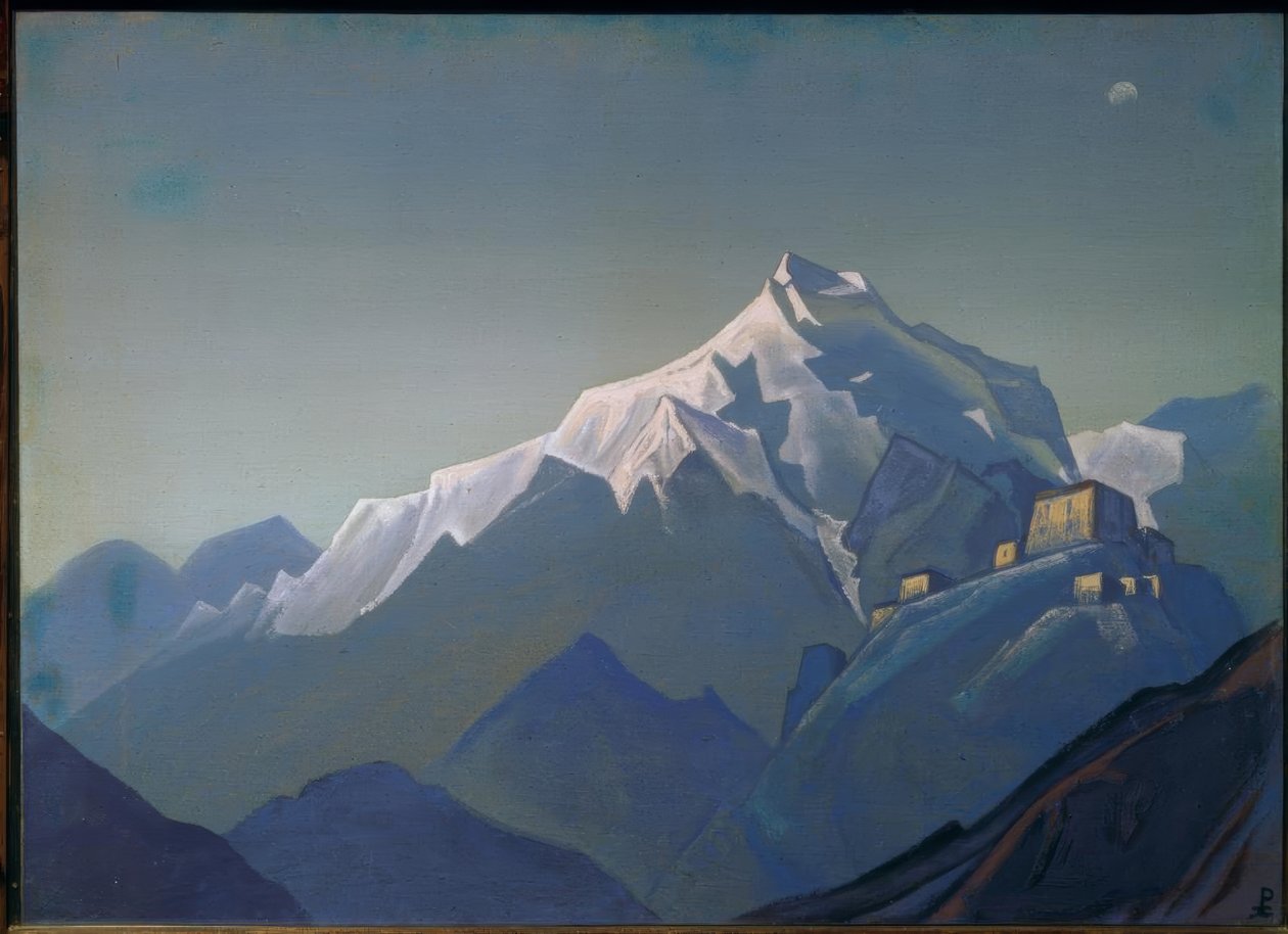 Tibet. Et kloster av Nikolai Konstantinowitsch Roerich