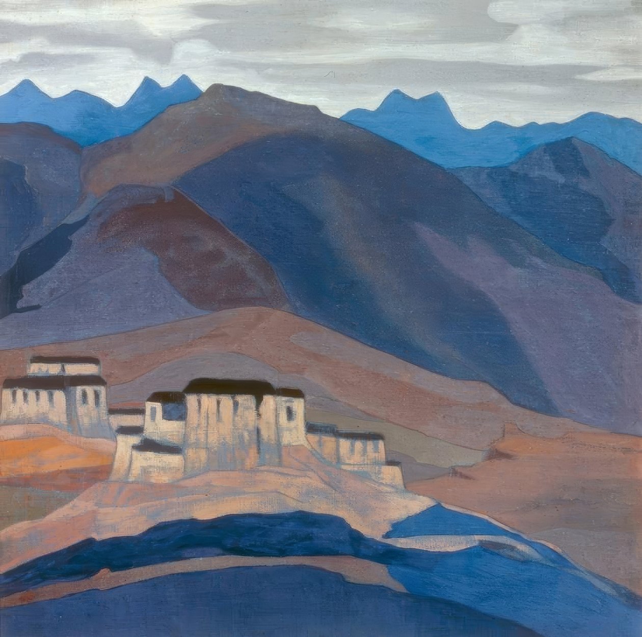 Tibetansk kloster av Nikolai Konstantinowitsch Roerich