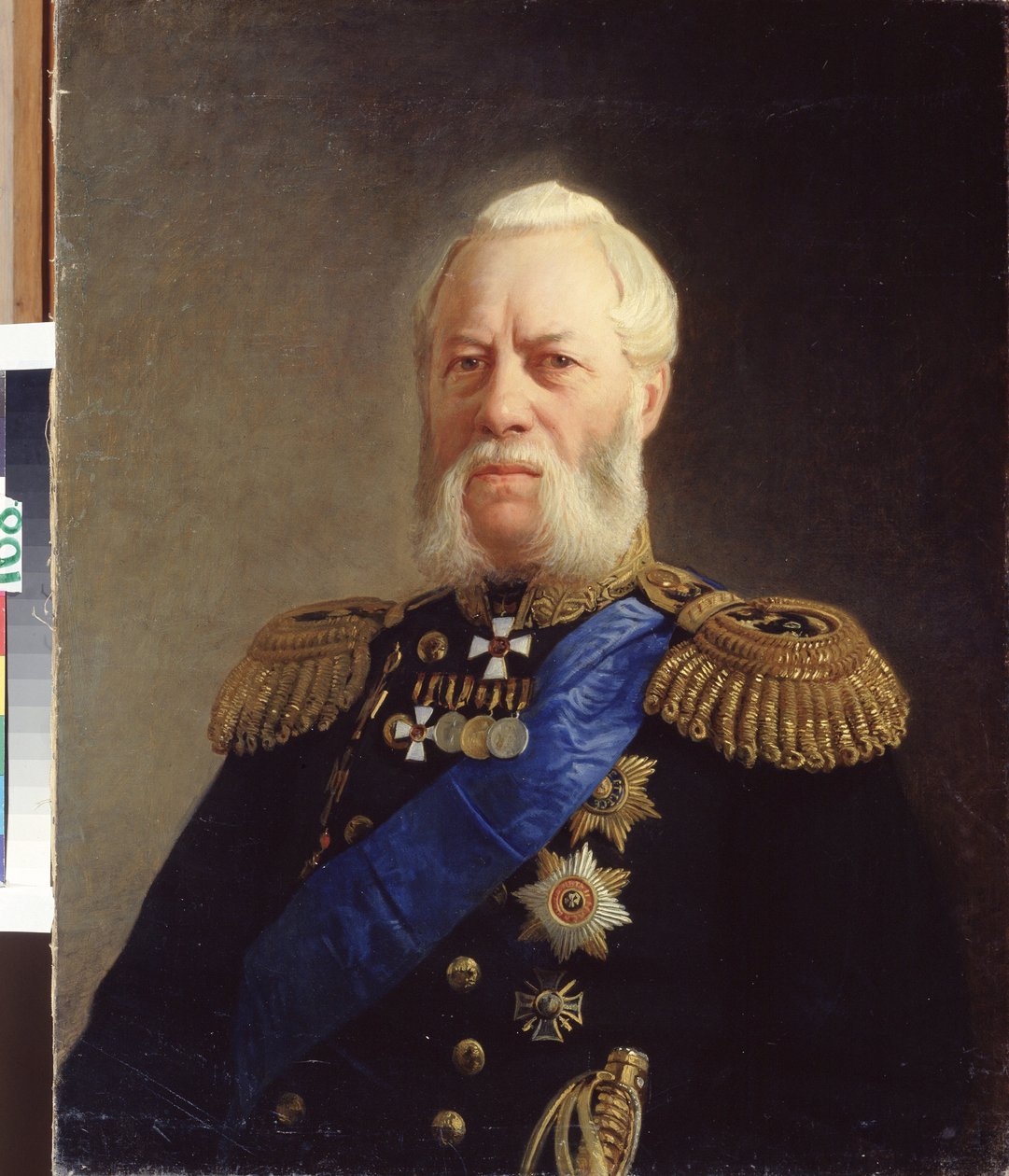 ""Portrett av admiral Alexander Panfilov (1808-1874)"" Maleri av Nikolai Nikolayevich Ge (homofil) (1831-1894) 1871 State Central Navy Museum Saint Petersburg av Nikolai Nikolajevitch Gay
